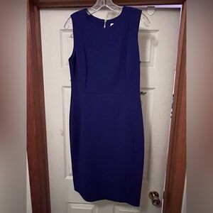 Calvin Klein Blue Sleeveless Dress